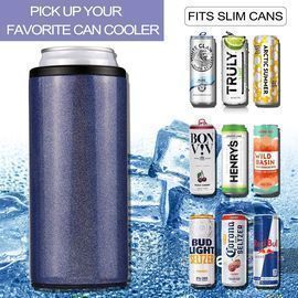 Skinny Stainless Steel Insulated Can Cooler