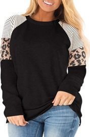 Women's Plus Size Leopard Tops