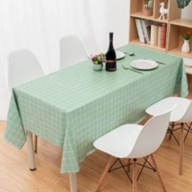 55x79 Checkered Tablecloth