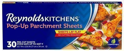 30 Count Reynolds Kitchens Pop-Up Parchment Paper Sheets