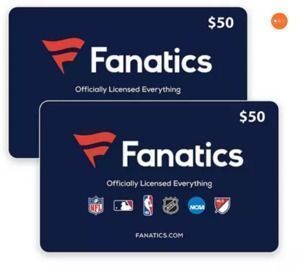 Fanatics $100 Value Gift Cards