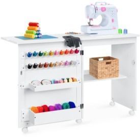Folding Sewing Table Multipurpose Craft Station & Side Table