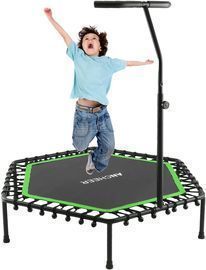 Trampoline with Adjustable Handle