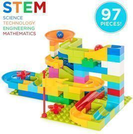 97-Piece Create Your Own Marble Maze Run Game Set