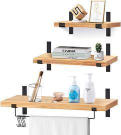 Solid Wood Floating Shelf 3-Pack