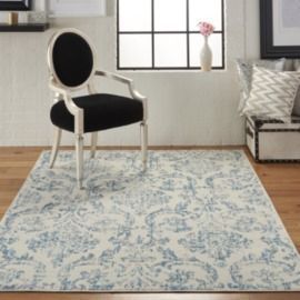Nourison Jubilant Farmhouse Damask 5'3x7'3 Area Rug