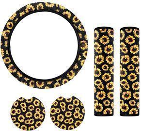 Sunflower Car Accessories Set