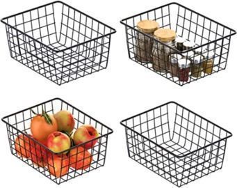 Wire Storage Basket - Set of 4