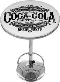 Coca-Cola Brazil 1886 Vintage Logo Pub Table