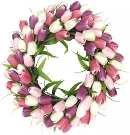 Artificial Tulip Wreath