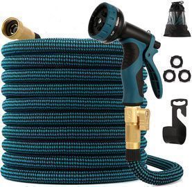 100' Expandable Garden Hose + Spray Nozzle