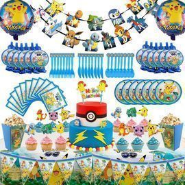 146pc. Pokemon Theme Party Supplies Set