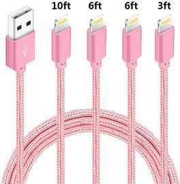 4 Pack of Certified iPhone Charger Lightning Cables