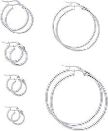 6 Pairs Set Hoop Earrings