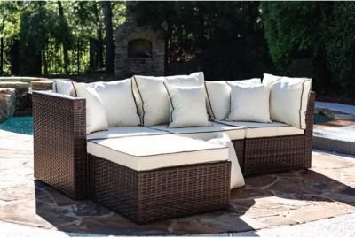Burruss 83.5 Wide Outdoor Reversible Patio Sectional