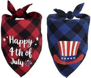 Shokan 4th of July Pet Bandanas (2-Pack)