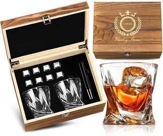 Whiskey Stones and Glass Set