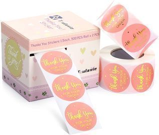 Thank You Stickers Roll of 1000pcs