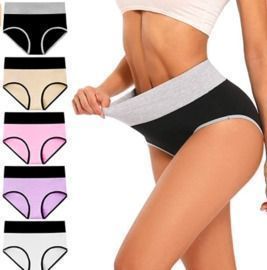 High Waisted Cotton Underwear