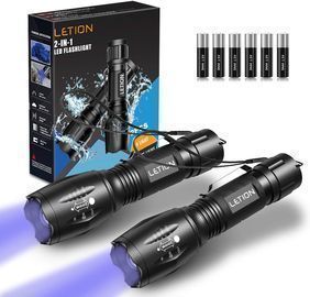 2 Pack UV Light LED Black Light Flashlights