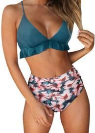 Women's High Waist 2-Piece Swimsuit