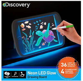 Discovery Kids Neon LED Glow Drawing Board