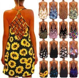 Hollow Out Backless Sundress