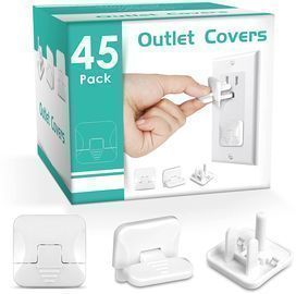 45pk Outlet Covers with Hidden Pull Handle