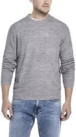 Soft Touch Stripe Crew Neck Sweater