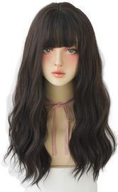 Synthetic Wig - Long Wavy with Bangs