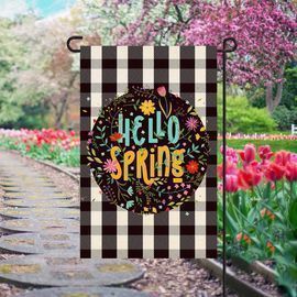 Hello Spring Garden Flag