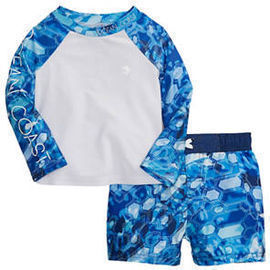 Ocean & Coast Baby Boys Printed Swim Rash Guard Set