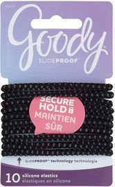 10 COUNT GOODY Hair SlideProof Hair Tie Elastics