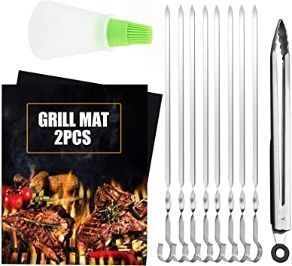 Metal Kabob Skewer Set
