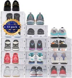 12 Pack Shoe Storage Boxes
