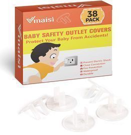 38pc Clear Outlet Covers