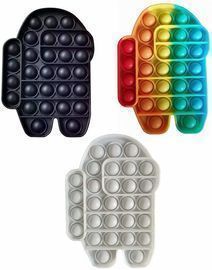 3 pcs Push Pop Bubble Fidget Sensory Toy