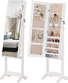 Jewelry Cabinet Standing Mirror