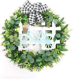Artificial Green Leaves Wreath