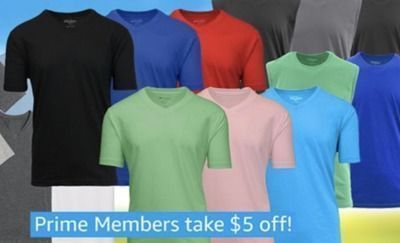6pk Short Sleeve Tees Starting at $15.99 w/ Prime