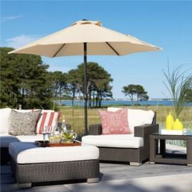 HOT! 7.5' Patio Umbrella with Crank and Push Button to Tilt