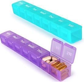 2 Pack Weekly Pill Organizer
