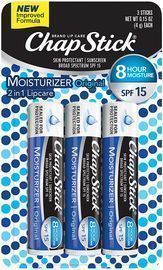 3pk of ChapStick Lip Moisturizer and Skin Protectant