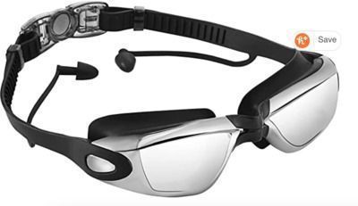 Opkall Adults' Swimming Goggles w/ Earplugs