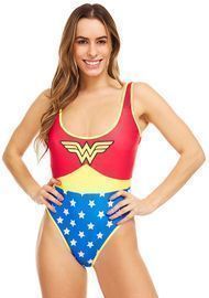 Undercurrent Women's Wonder Woman One-Piece Swimsuit