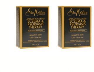 2X SheaMoisture Eczema & Psoriasis Therapy African Black Soap