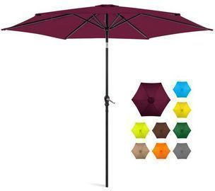10' Outdoor Steel Market Patio Umbrella