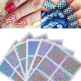 6 Pcs Nail Vinyls Art