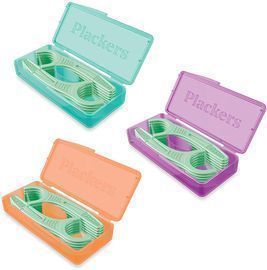 12ct Plackers Micro Mint Dental Floss Picks with Travel Case