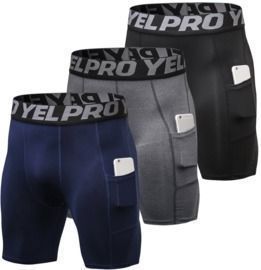 3 Pack Men Compression Shorts